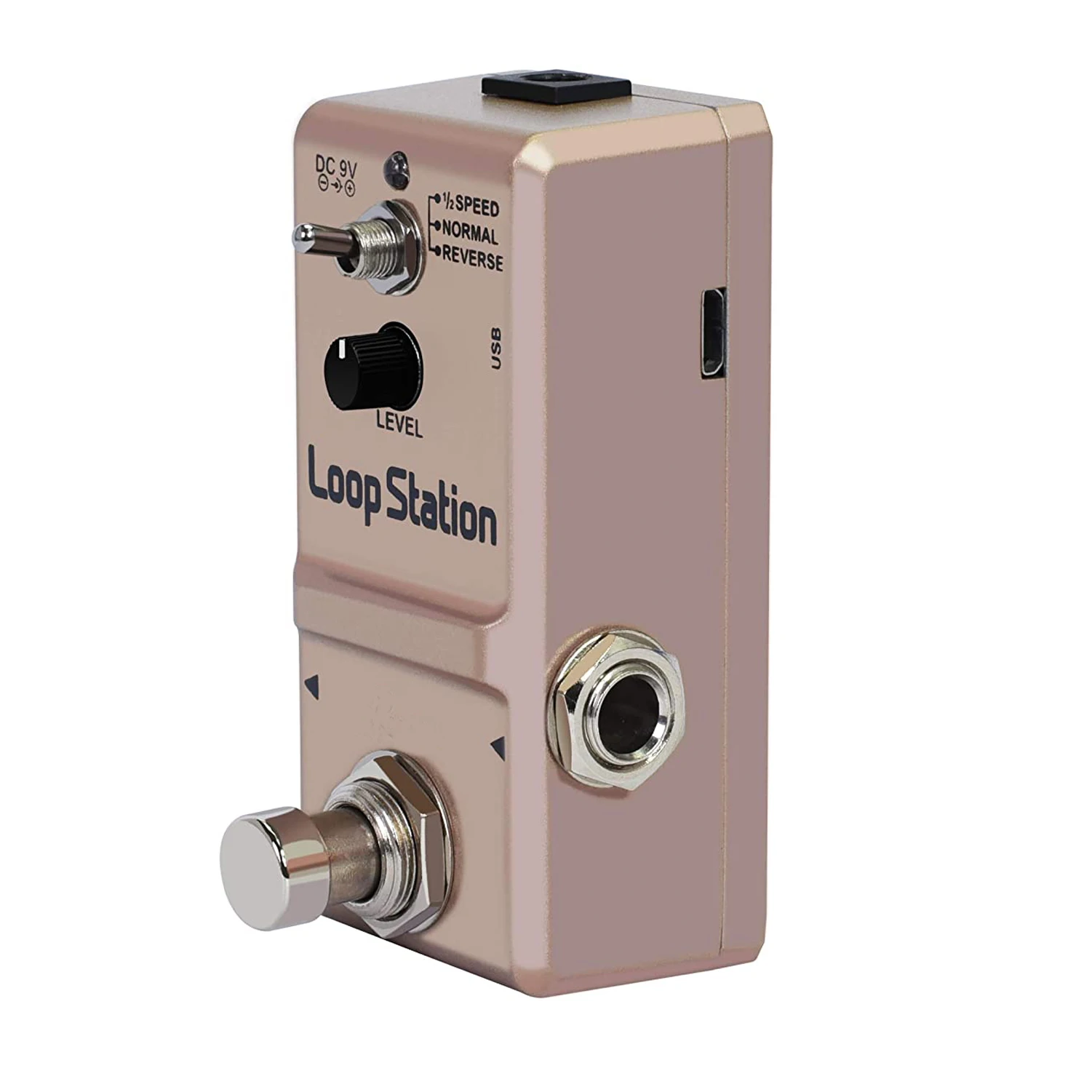 HOTSELL Loop Station Looper Effects Pedal Unlimited Overdubs 10 Minutes of Looping, 1/2 time, and Reverse