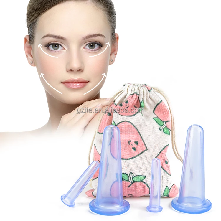 Massage cupping Anti Fatigue Meridian  Control Health and Beauty Spa Security  Silicone massage cupping set