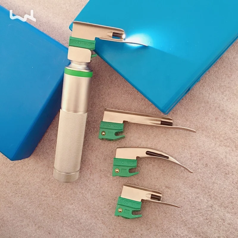 Surgical Stainless Steel Mac And Mill Disposable Laryngoscope Blade Set  Price