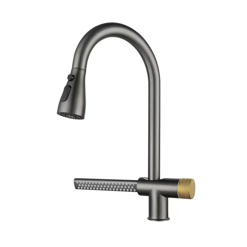 Kitchen Faucet with Pull Down Sprayer Commercial Spring Kitchen Sink wall mount Faucet Pull Out Sprayer Stainless Steel