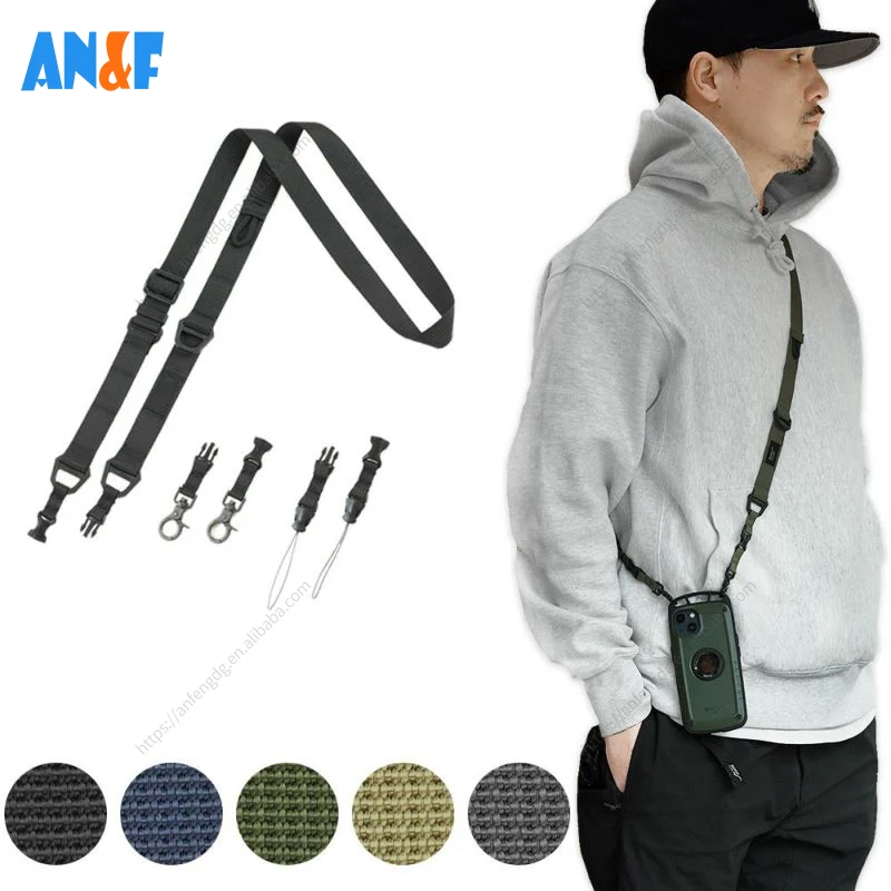 Mobile phone case lanyard multi function tactical belt multi purpose hanging neck shoulder strap outdoor equipment bag belt