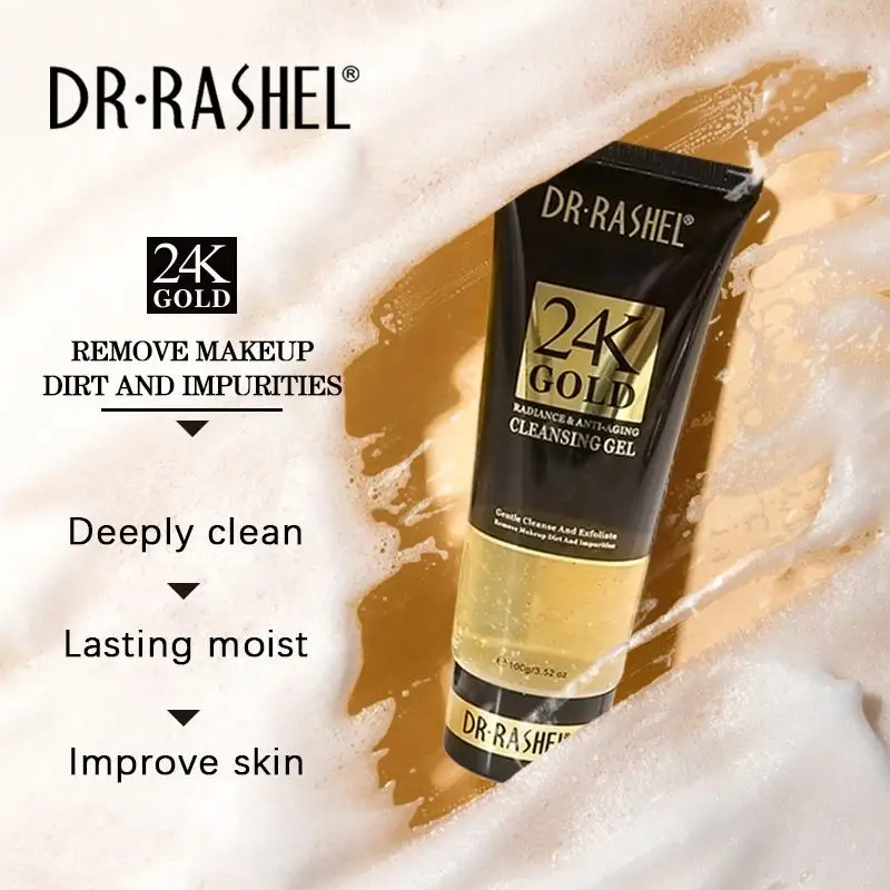 DR.RASHEL 24K Gold Facial Wash Anti-aging Facial Gel Cleansing