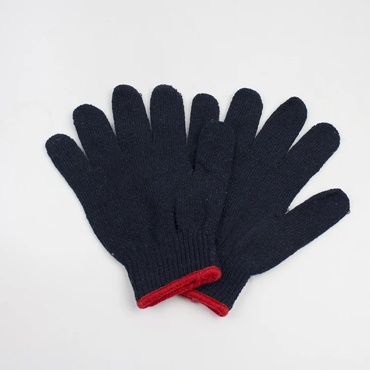 navy blue cotton gloves  ironing glove safety hand glove