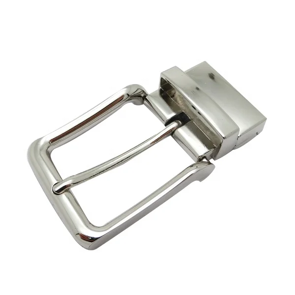 Custom Fashion 35MM Zinc Alloy Nickel Pin Belt Buckle Reversible Clip Belt Buckle For Men Leather Belt