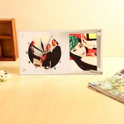 30X16X0,5 см напрямую с фабрики BL-11 Сублимации Стеклянная фоторамка с часами