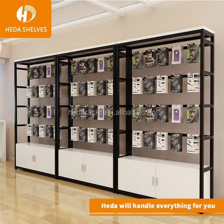 Customized Popular mobile cell phone case display rack with good price