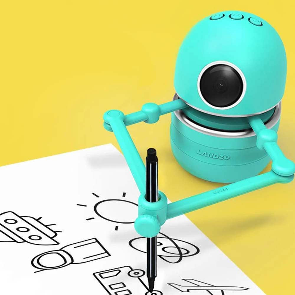 fun english game math game electronic toy robot drawing robot home use for kids drawing hobbies