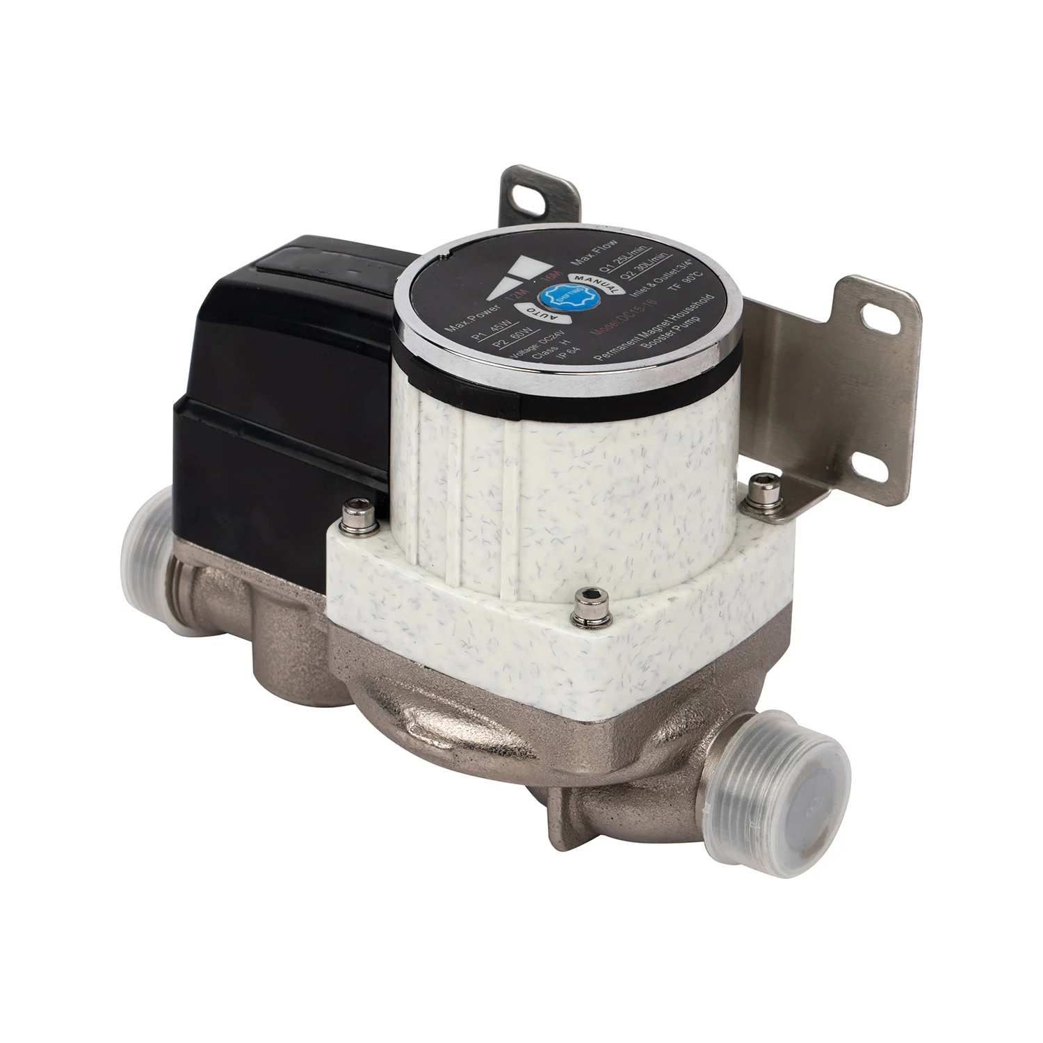 Qiwo bomba mini variable frequency DC24V slient  intelligent household booster  pump for hot water system