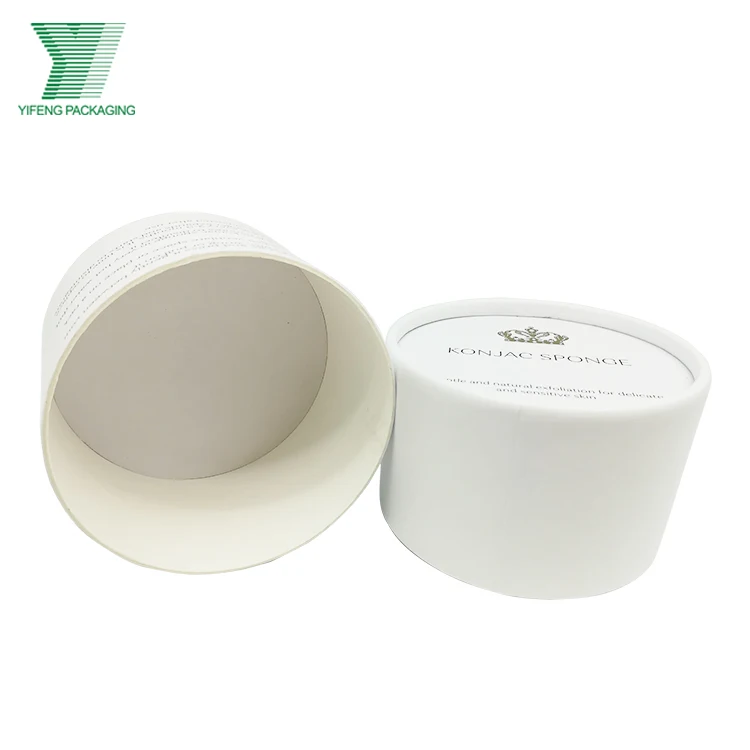 Custom logo printed recycle eco-friendly candle kraft cylinder packaging jar composite can paper tube packaging