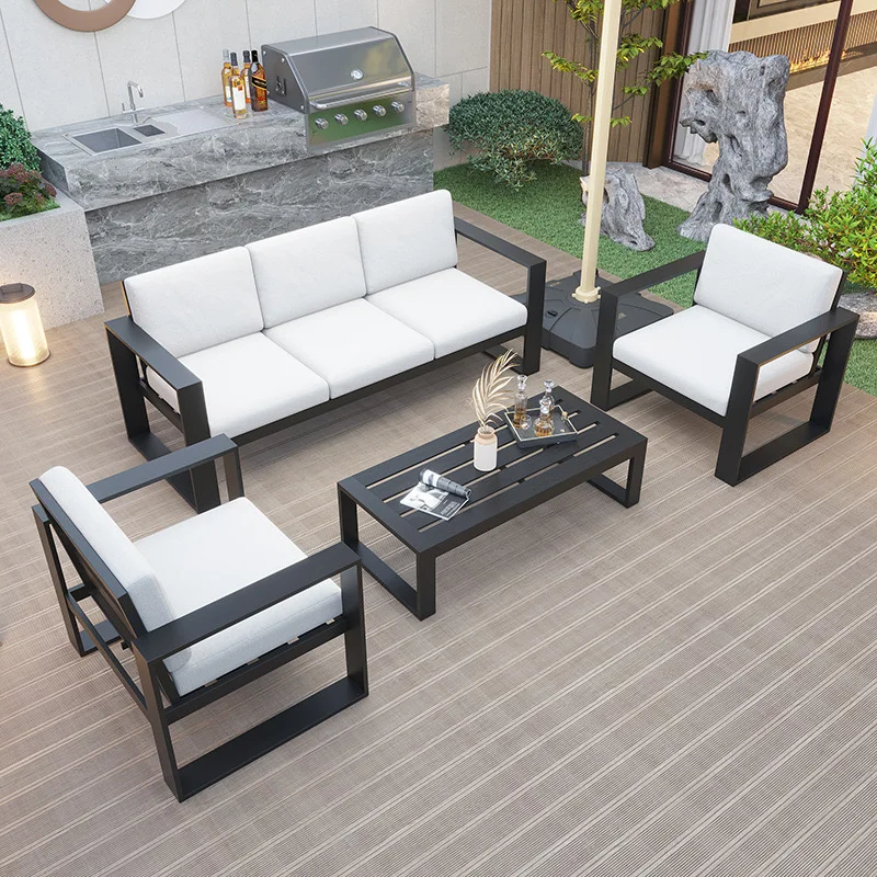 Metal Patio Couch Outdoor Modern Sectional Sale Outdoor Corner Sofa Set Metal Frame