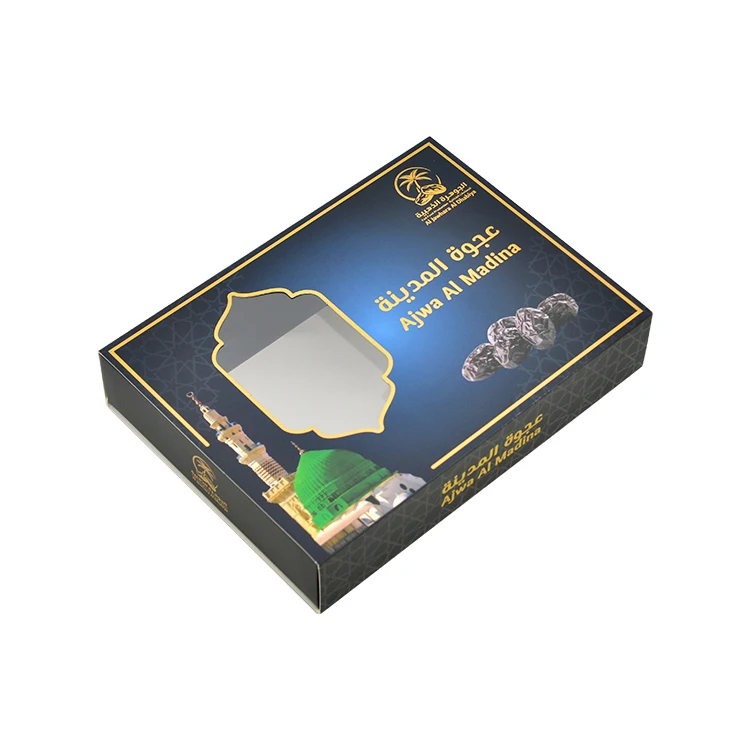 Wholesale Rectangle Dates Fruit Packing Shipping Box Custom Printed Paper Packaging Gift Dates Box