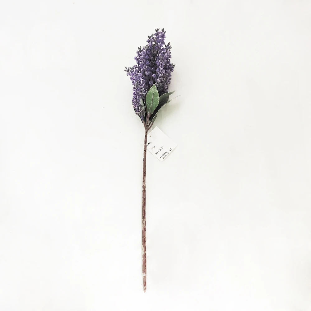 Wholesale Long Stem Silk Lavender Flowers Artificial Purple Flower For Wedding Home Decoration Dusty Lavender
