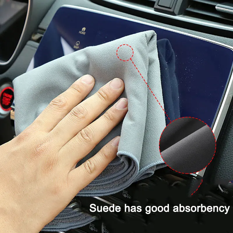 Large Absorbent Towel Thickened Cleaning Fine Fiber Rag Car Microfiber Suede Wash Towel