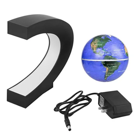 Dipper Blue Levitation Anti Gravity  Magnetic Floating globe ,LED Light For Children Gift Home Office Desk Decoration