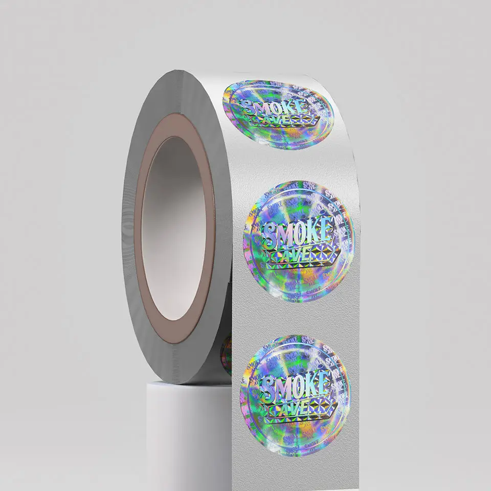 Custom 3d hologram with original laser holographic embossed label sticker