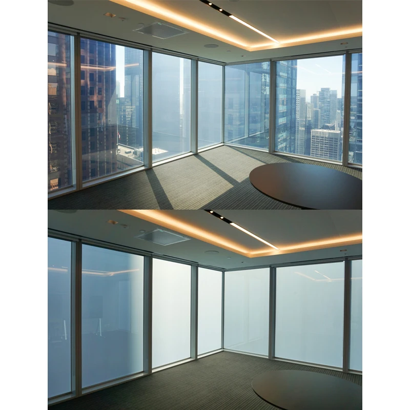 Smart Switchable Pdlc Smart Glass Tint Electronic  EVA Pdlc Smart Film For Windows Glass