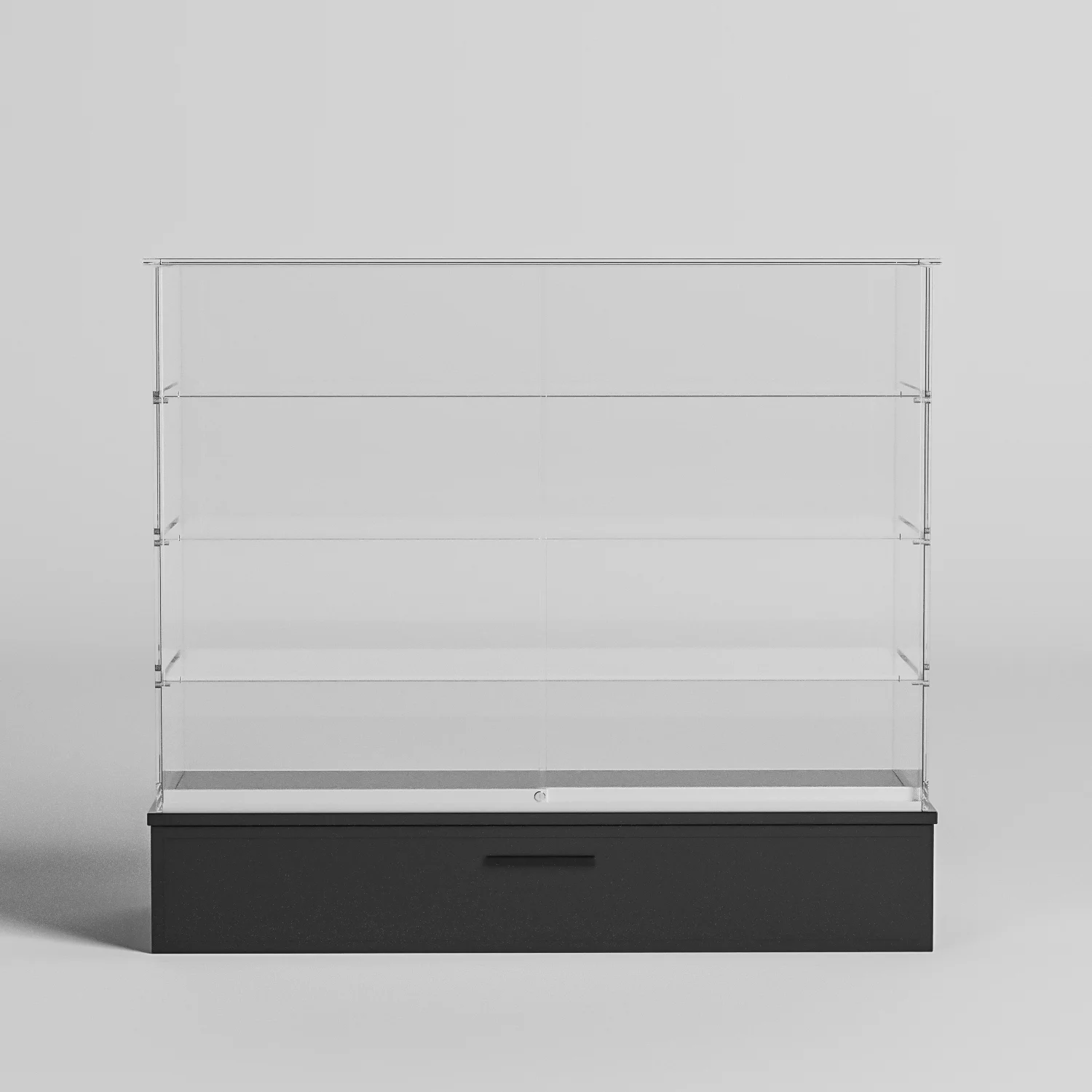 High Quality OEM Modern Shop Glass Counter Showcase display Custom Led Light Retail glass showcase