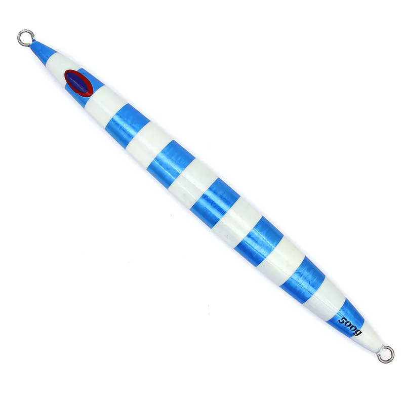 RUNTOO 80-500g Salt Water Luminous Deep Sea Fast Pitch Sinking Tuna Big Game Metal Jig Hard Fishing Bait Lure