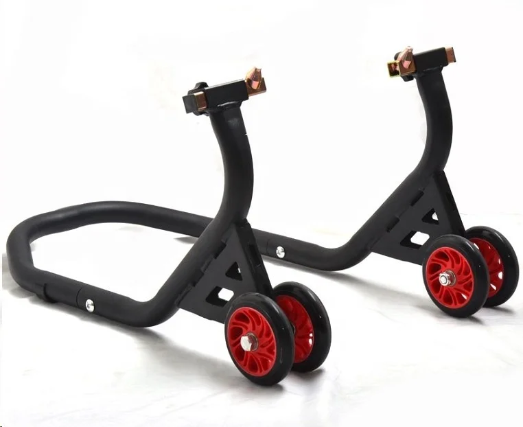 Sumomoto Motorcycle Falcon Front Stand with 4 Wheels Paddock Stand Matt Black