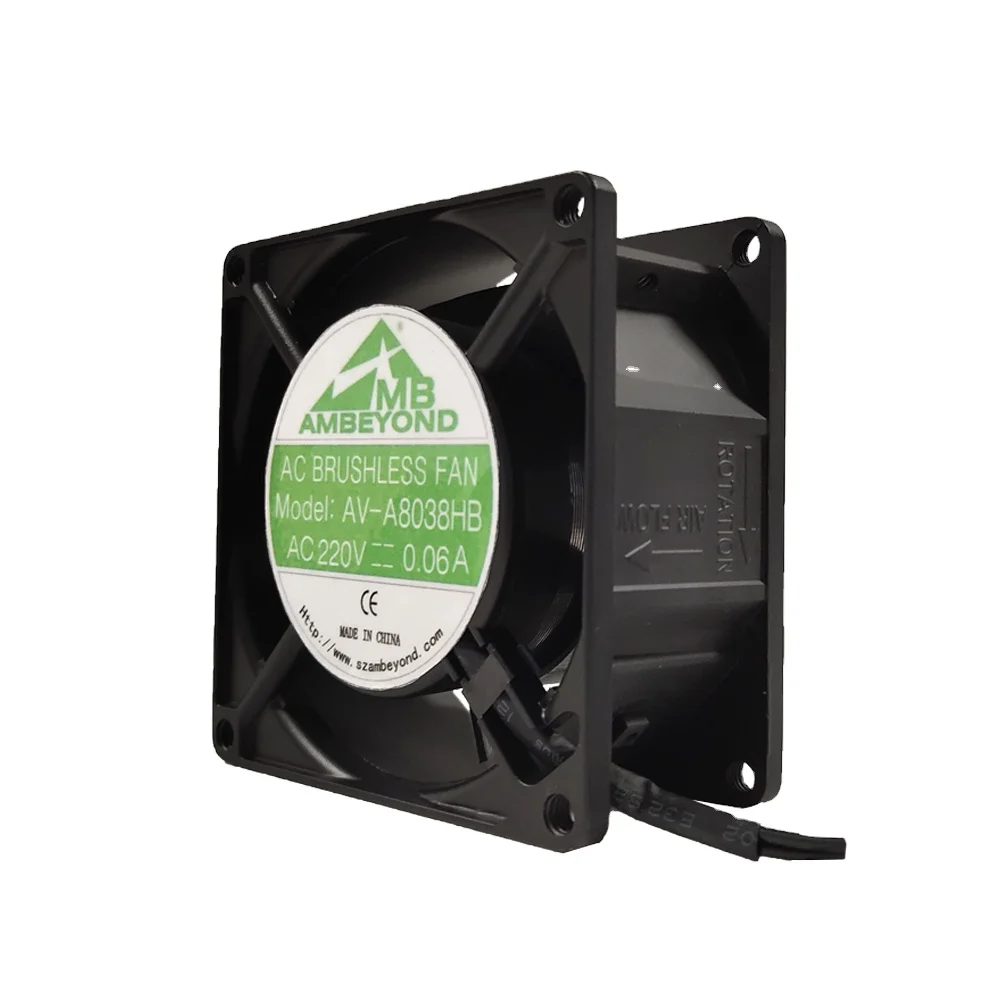 AC Aluminum frame fan big size with high speed 2400/2900RPM 80x80x38mm 80mm 38mm professional fan manufacturer