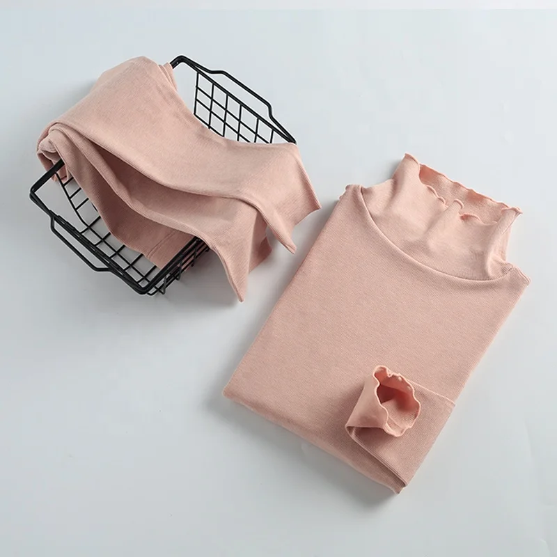 
Womens Premium Soft Skiing Underwear Turtle Neck Modal Cotton Thermal Underwear 