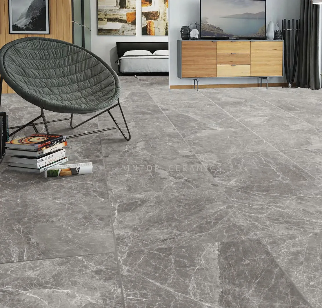 600x600mm/600x1200mm Marble Texture Full Body Porcelain Tile Matt Rustic Tile For bathroom and kitchen  Floor and Wall Tile