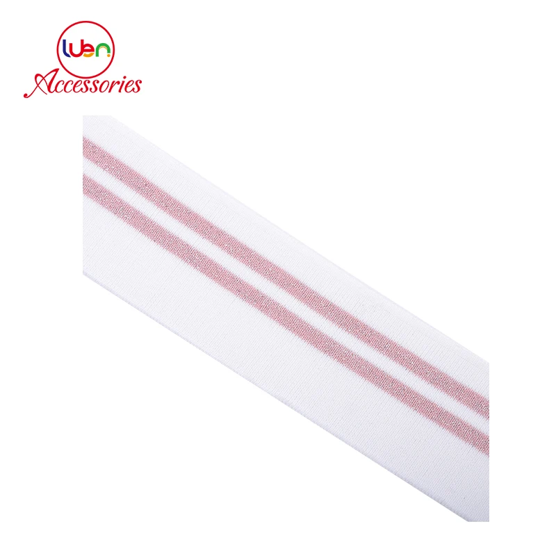 Customized 1x1 flat knit rib  knit trim for polo collar