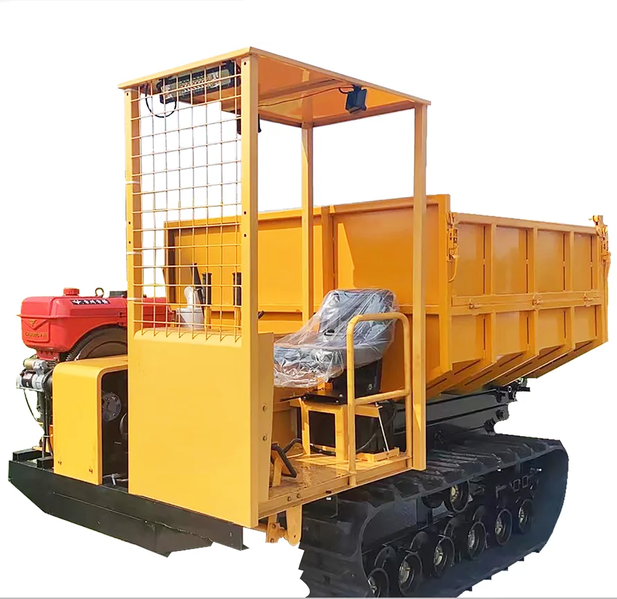 New Dumper Truck Price Small Crawler Transporter 3 Ton Diesel Self Loading Scissor Lifting Dumper Box Dumper for Sale