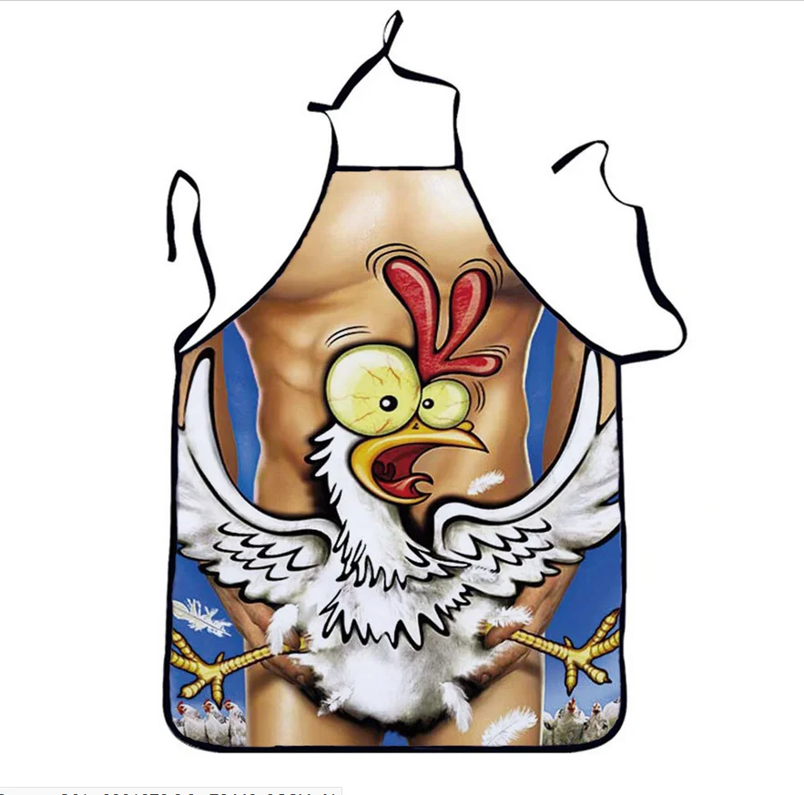 Halloween Party Naked Man Aprons Dinner BBQ Party Cooking Apron Adult Baking Accessories Funny Party Gifts For Men
