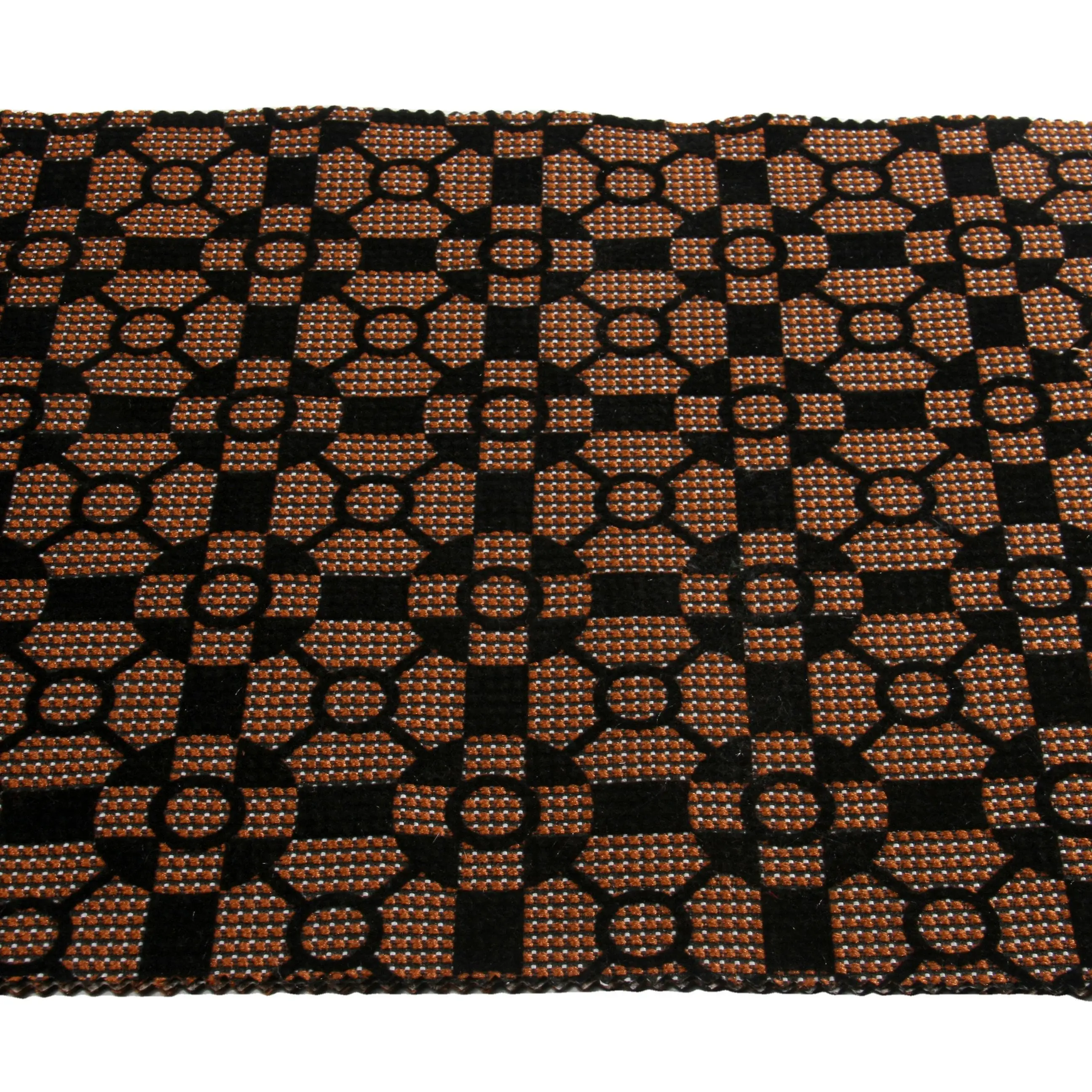 custom 100% polyester textile fabric furniture sofa cover upholstery flocking fabric