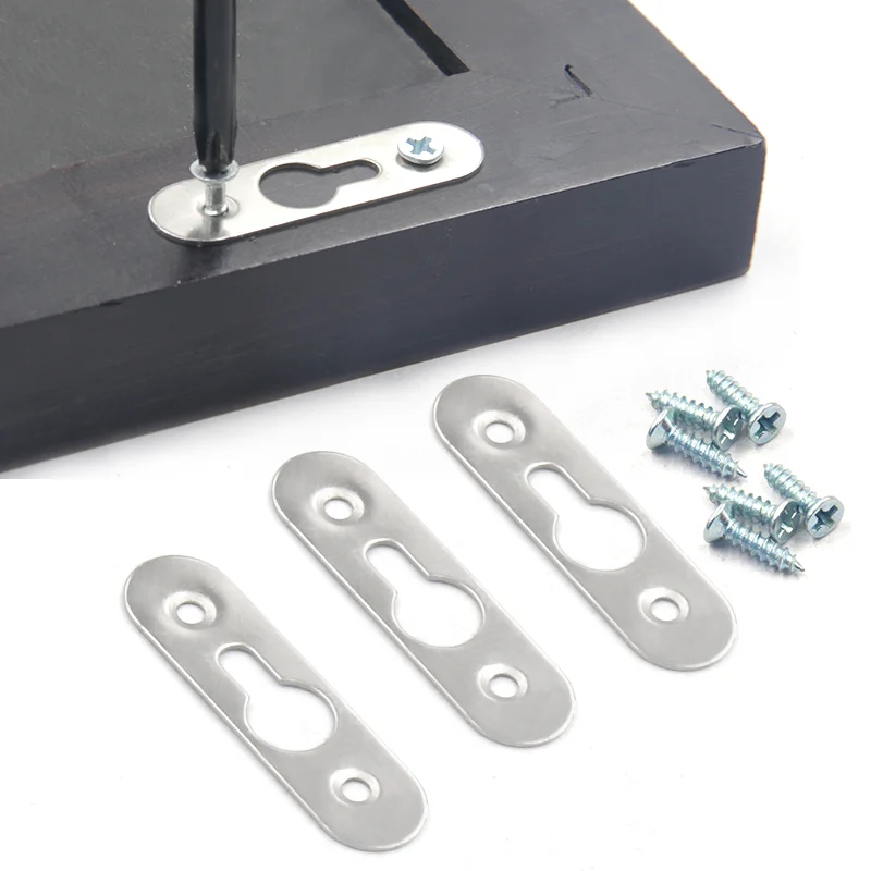 OEM Wholesale  Picture Frame hardware slottled  matel keyhole hanger