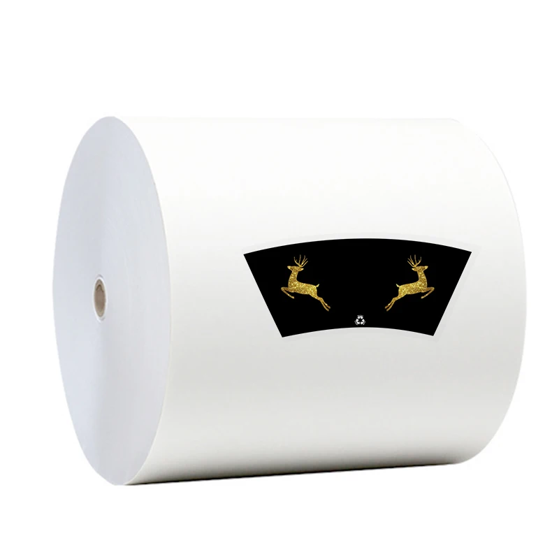 Paper Cup Roll manufacturers supply PE/PLA coated paper roll is used for making paper cup