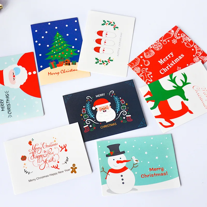 
business family xmas tree postcards with printing 
