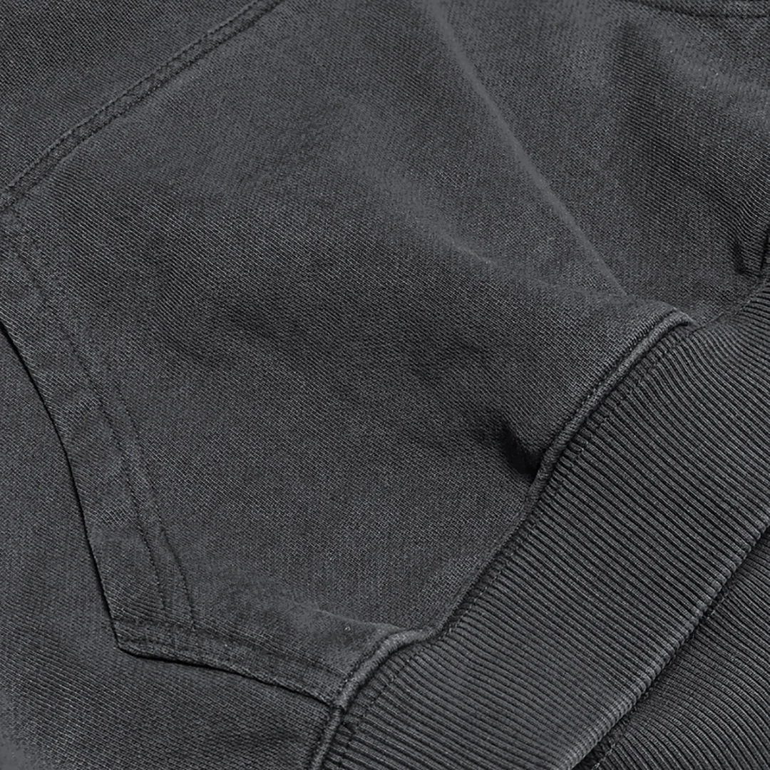 Custom Streetwear Acid Wash Hoodie French Terry Plain Heavyweight Cotton Pullover Blank Oversized No Strings Cropped Hoodie Men