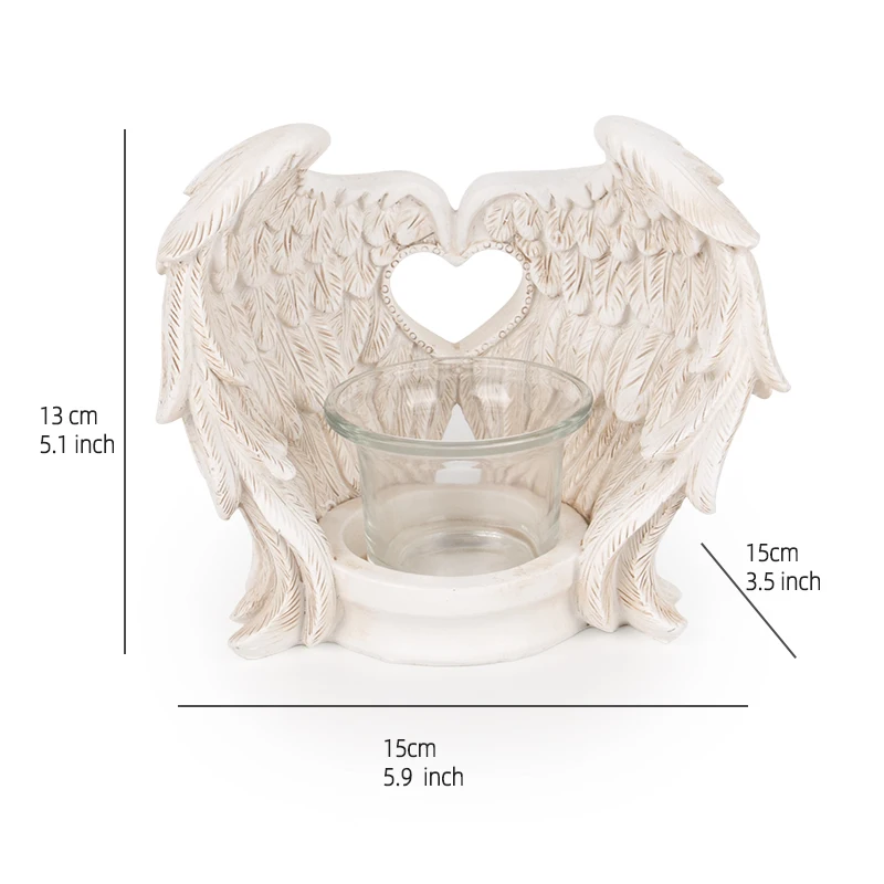 pet monument angel wings sculpture tombstone resin outdoor garden angel monuments and headstones funeral monuments candle holder