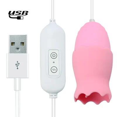 
Tongue wireless remote control USB rechargeable massager Waterproof vibration rod 