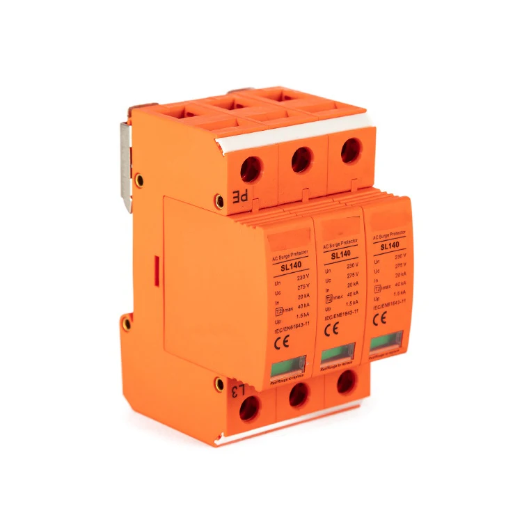 3 Pole 20kA/40kA 1500V Type 2 DC Surge Protective Device surge protectors 3 phase with c/w Remote Signaling