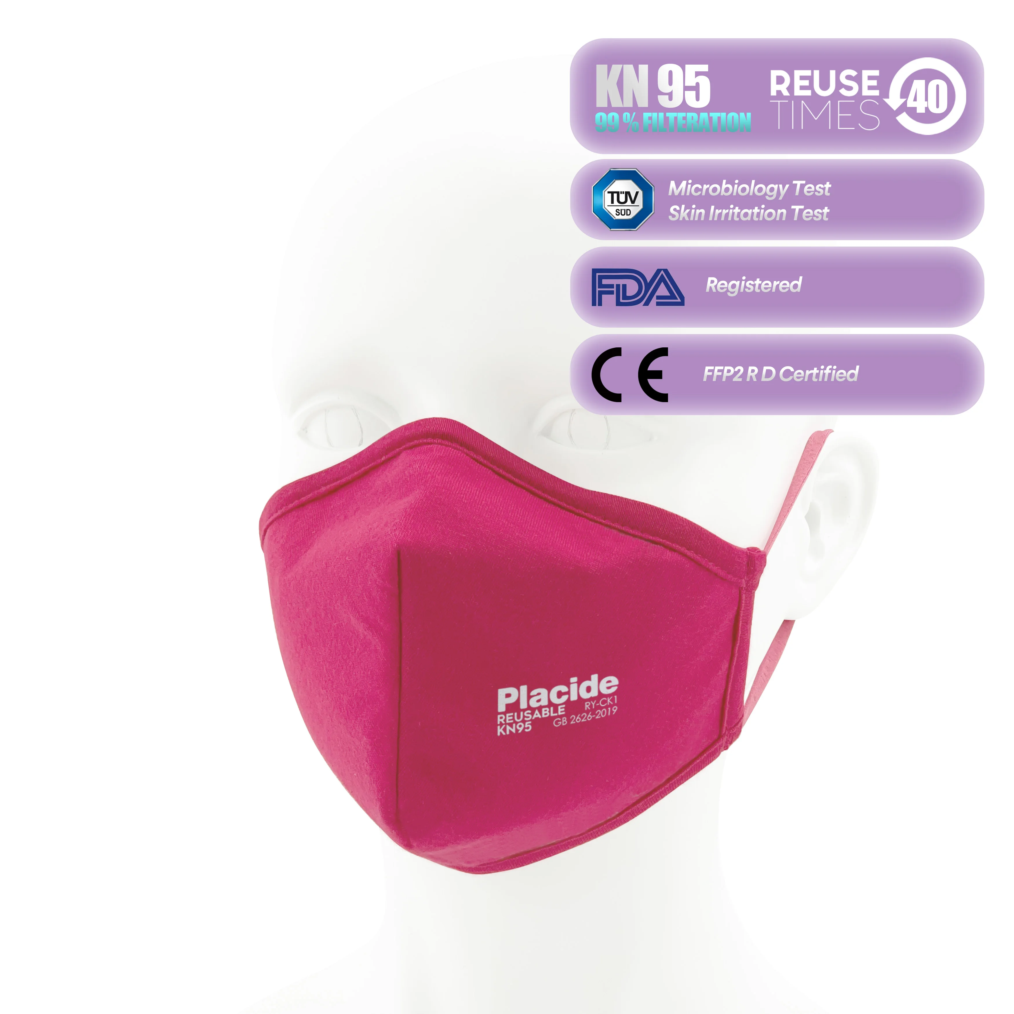 Reusable Washable 99% Filtering After 40 Times Wash Reusable Cotton Party Accessory Design Face Masking For Decoration