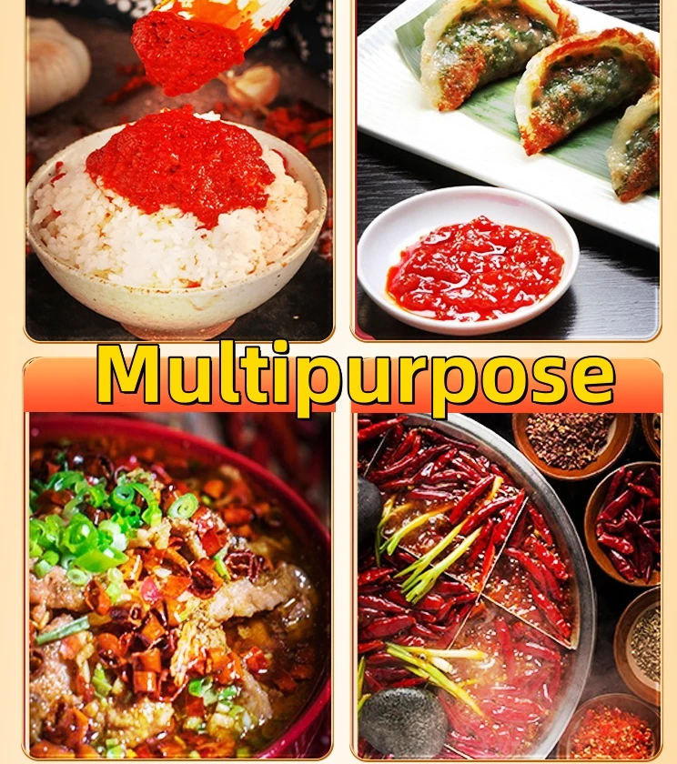 Wholesale Chinese Delicious Spicy Sauce Bottle 248g 920g Hot Spicy Thick Chili Sauce