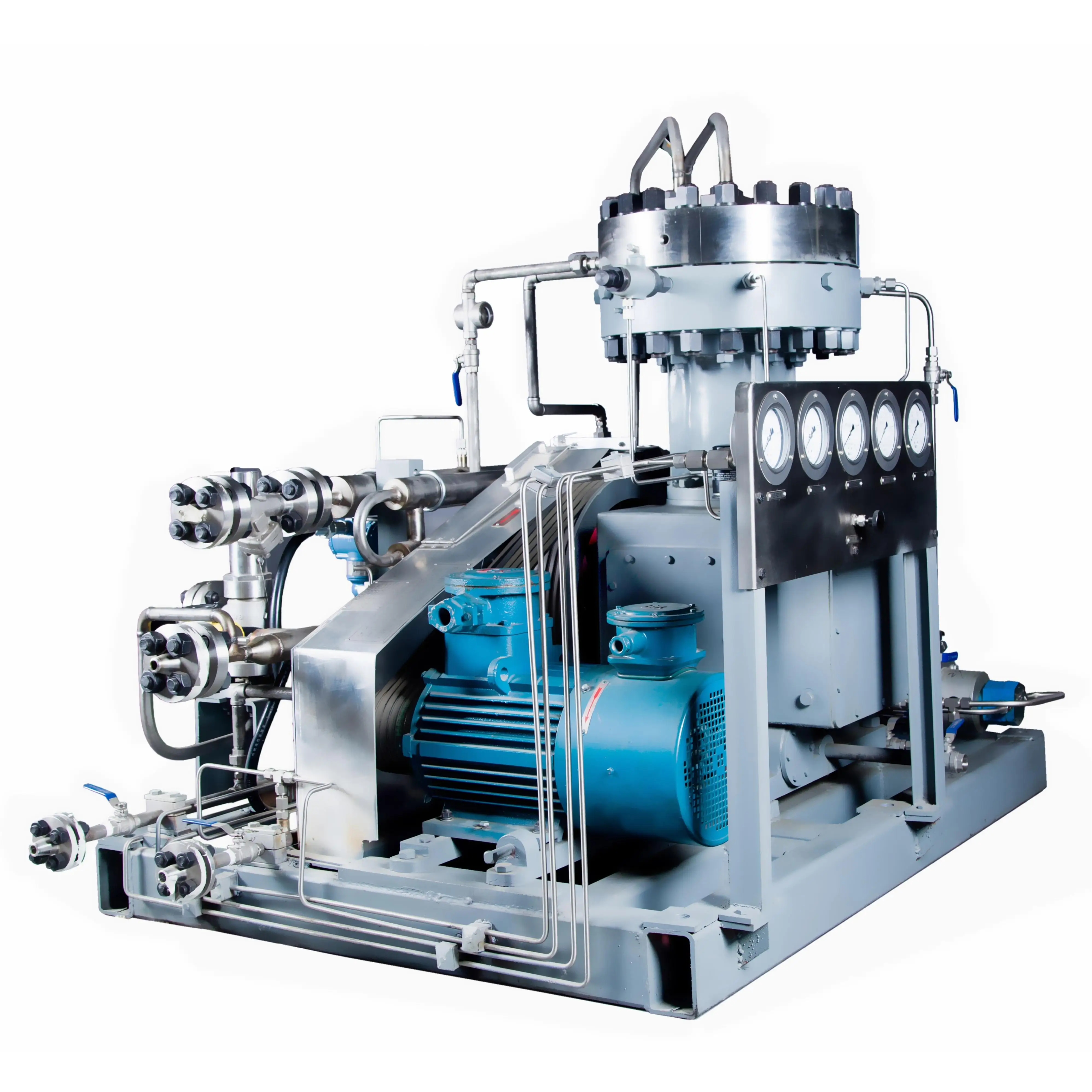 99.999% Pure Hydrogen Filling Stations H2 Compressors for Oil Gas Industry