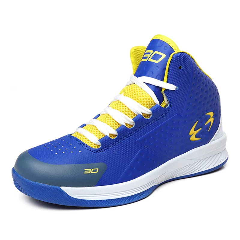 Китайская фабрика, эластичная подошва, мужские спортивные высокие кроссовки, индивидуальная Нескользящая Баскетбольная обувь