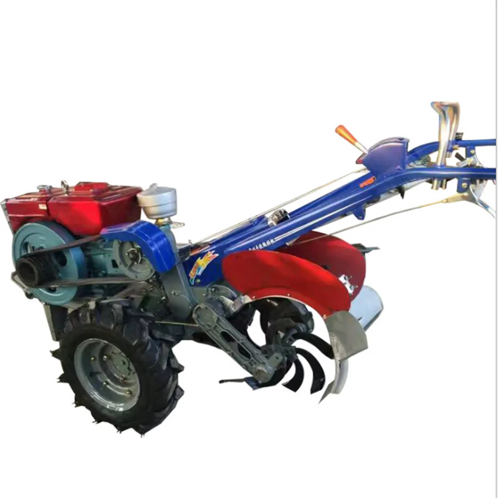 8hp12hp 15hp 18hp 20hp 22hp Farm mini diesel motocultor Power Tiller Two Wheel Mini Walking hand tractor