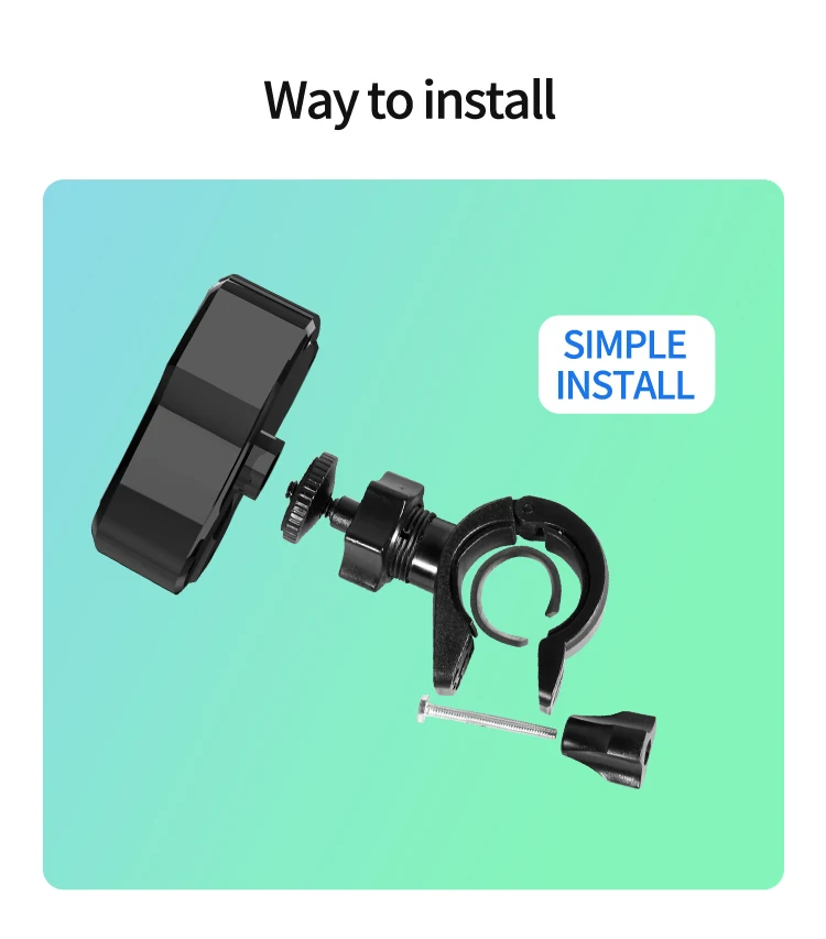 Motorcycle Tire Pressure Monitoring System USB Rechargeable Waterproof Shockproof Two Wheel Wireless Motorbike TPMS