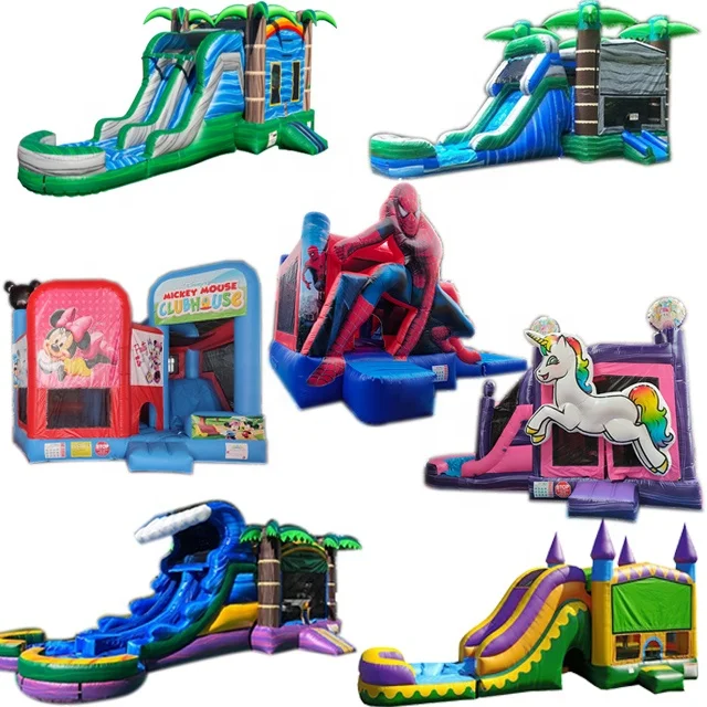 Wholesale kids High quality inflatable combo bouncer and inflatable combo slide and inflatable castle combo (1600280378056)