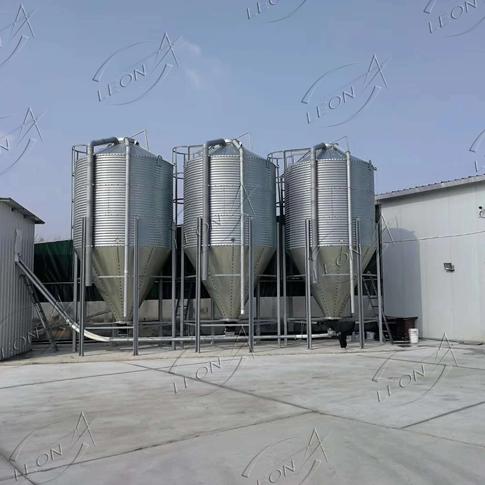 New Condition Steel Feed Silo for Poultry Livestock Farm Grain Storage Silos with Core Motor Component for Piglet