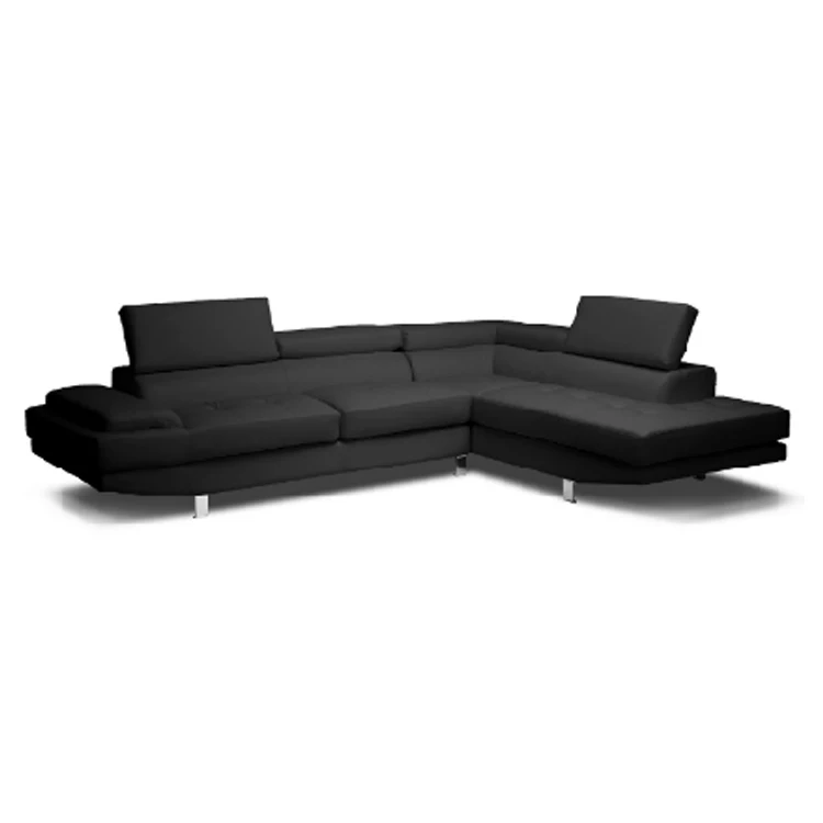 
custom modern luxury sectional living room L shaped leather reclining couch furniture sofa set 