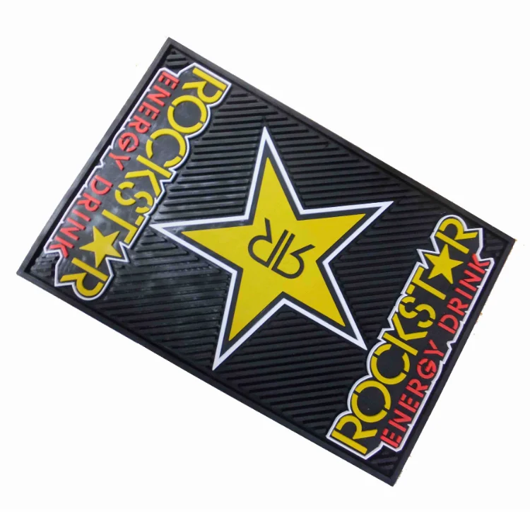 Wholesales Bar Accessories Pvc Glass Bottle Service Mat Plastic Silicone Drinking Club Beer Bar Service Mat