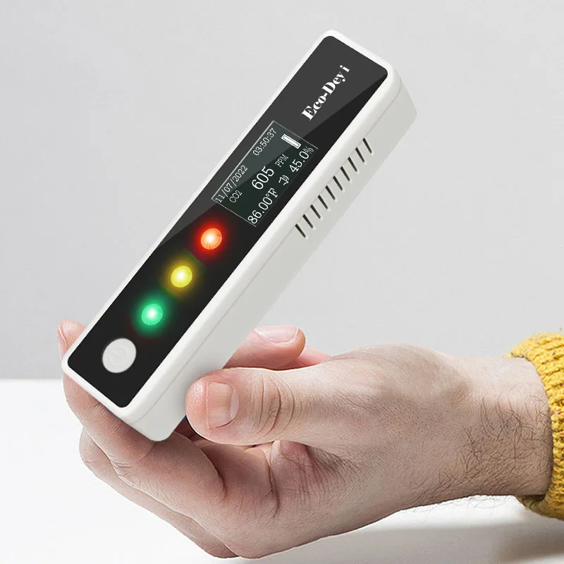 TUYA WIFI connection traffic light  CO2 monitor meterAir quality detector Carbon dioxide sensor meter gas analyzer CO2 tester