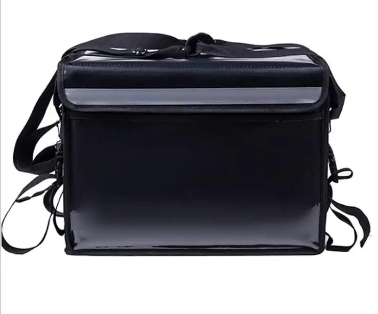 Custom Waterproof Aluminium Heated Cooler Bag Large Food Thermal Pizza Delivery Bags Insulated Box Motorcycle