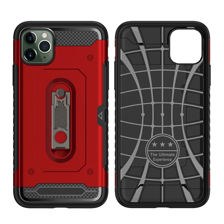 Amazon hot sale  popular manufacturer low price luxurious PC+TPU  protection Magnetic holder mobile case for phone 11 pro max